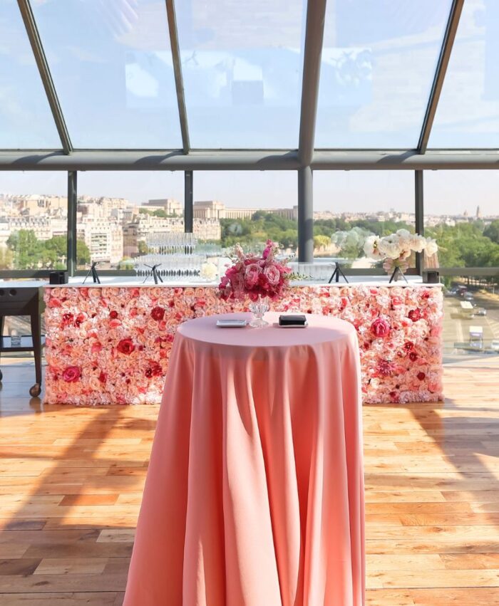 Bar luxe pliant fleuri