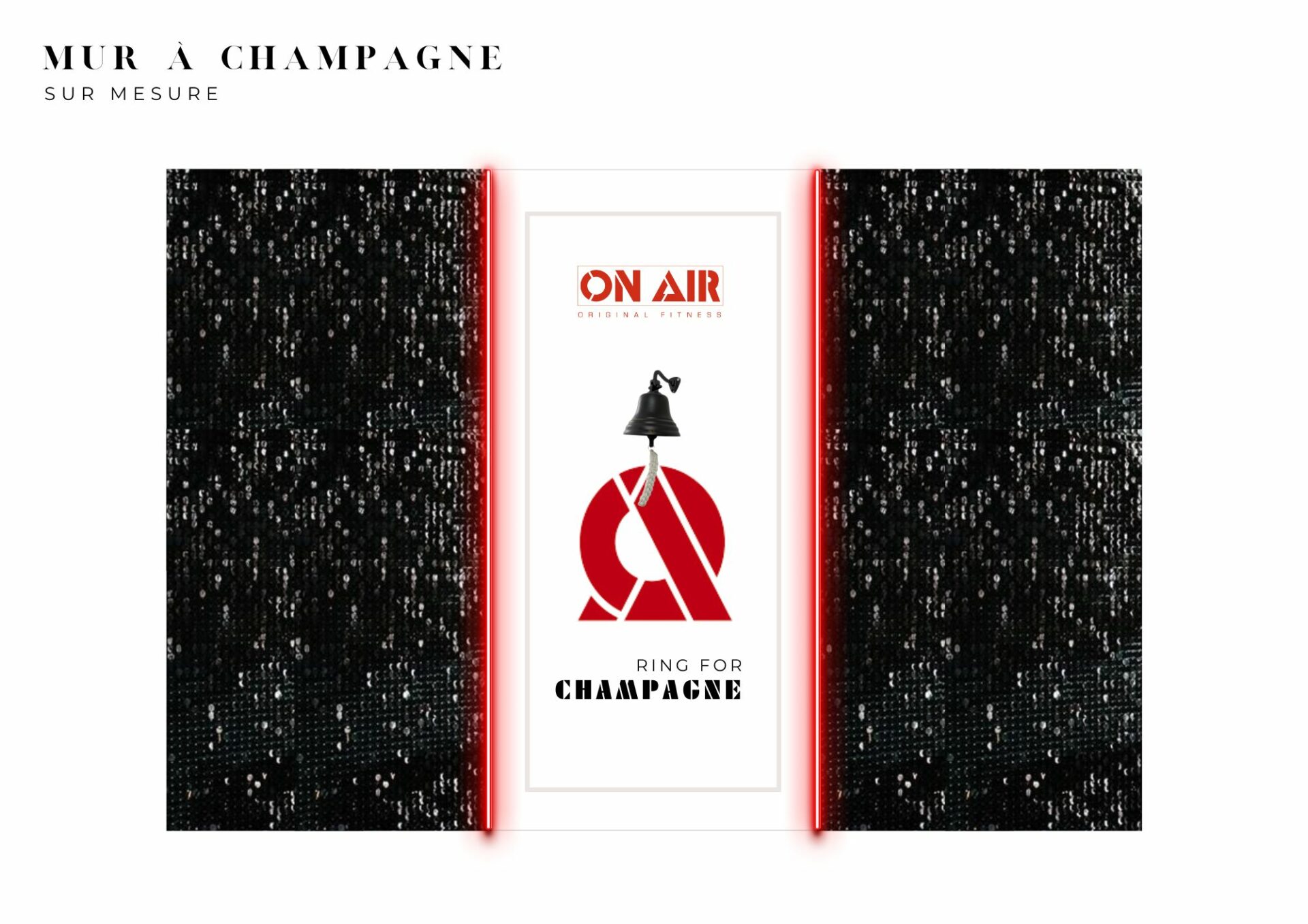 decorateur evenement event pro paris ile de france BORNE PHOTO MUR A CHAMPAGNE